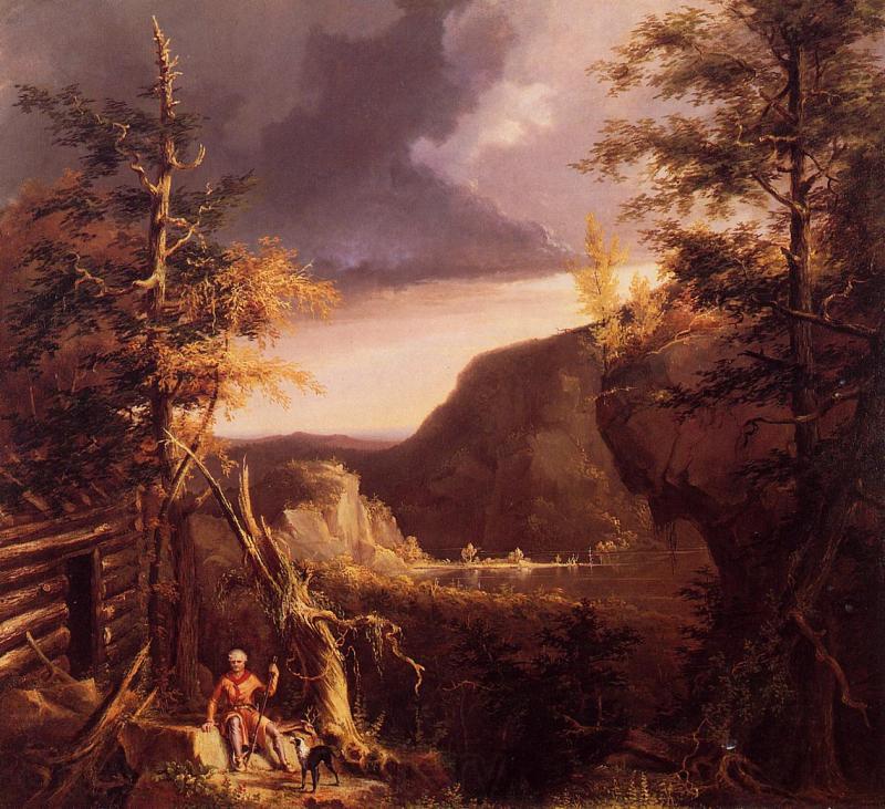Thomas Cole Daniel Boone Sitting Spain oil painting art